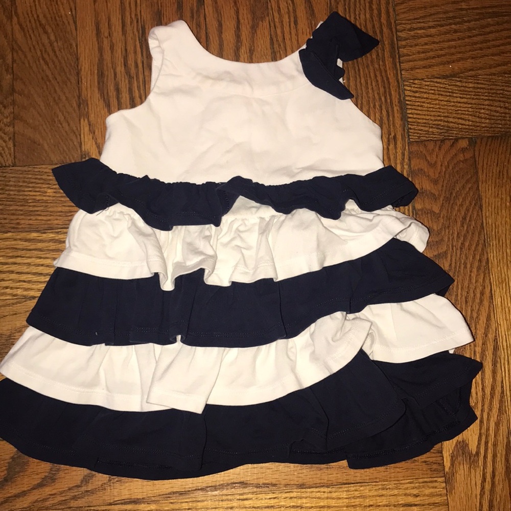 Blue and White girls dress.